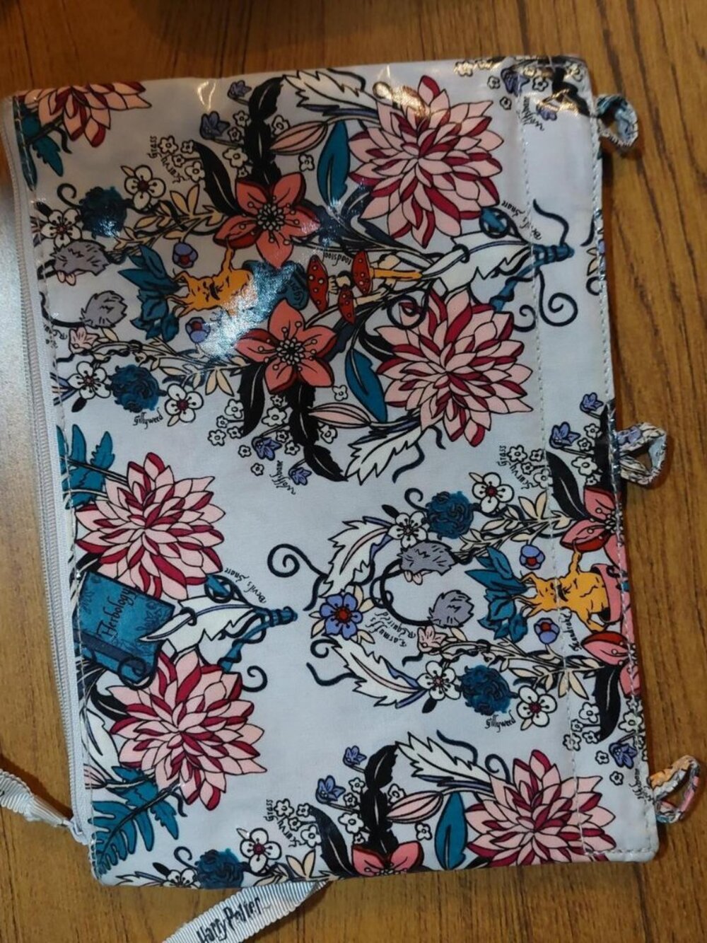 Harry Potter floral zip up pouch pencil case herbology